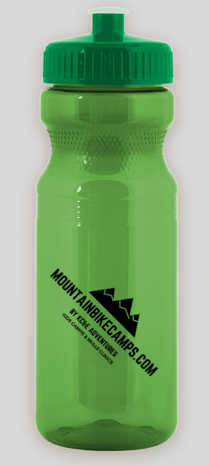 Commemorative 'i Came, I Saw, I Shredded!' Mountain Bike Camp Water Bottle — back view