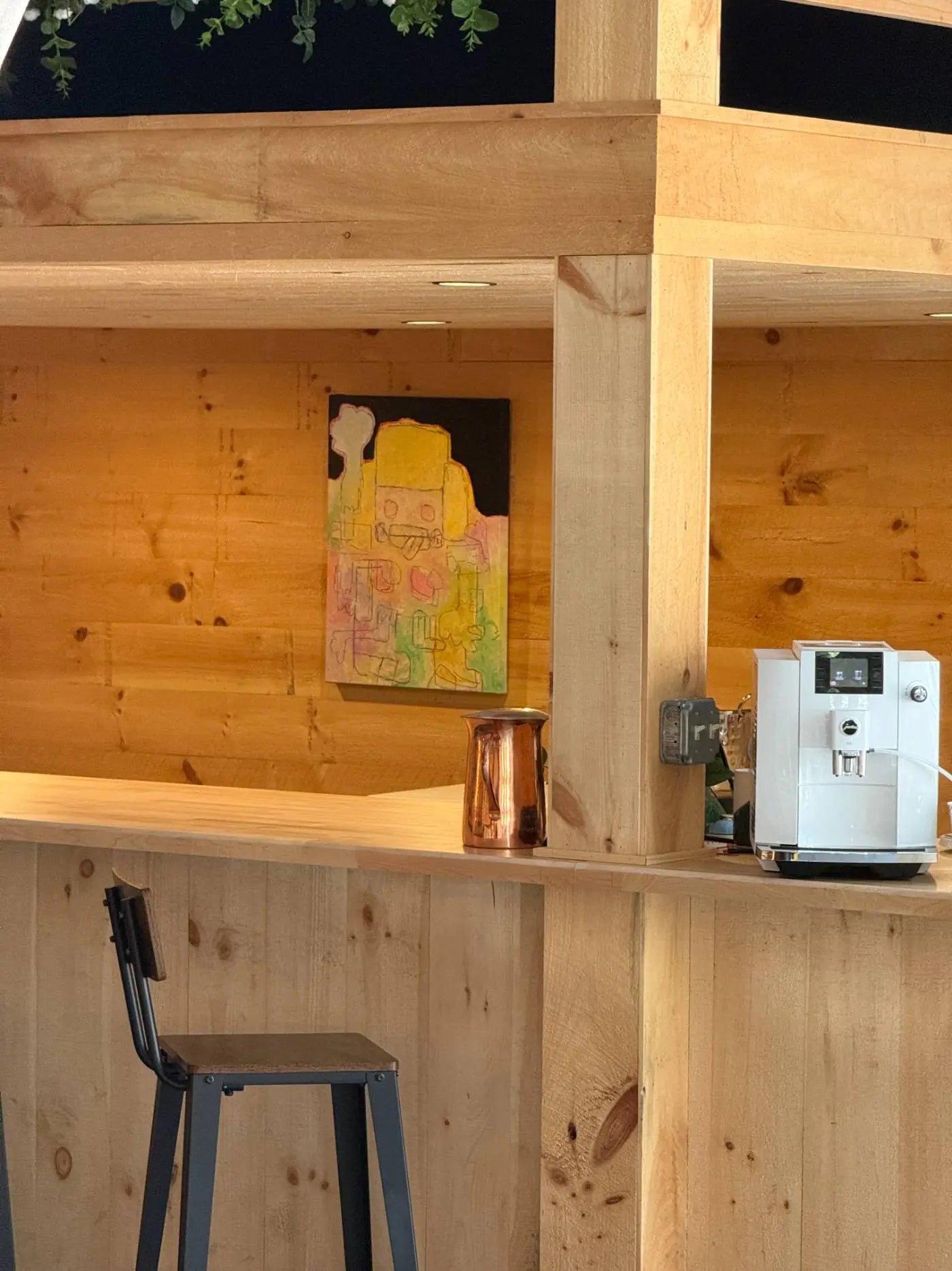 The coffee bar at Rifugio Litchfield Hills